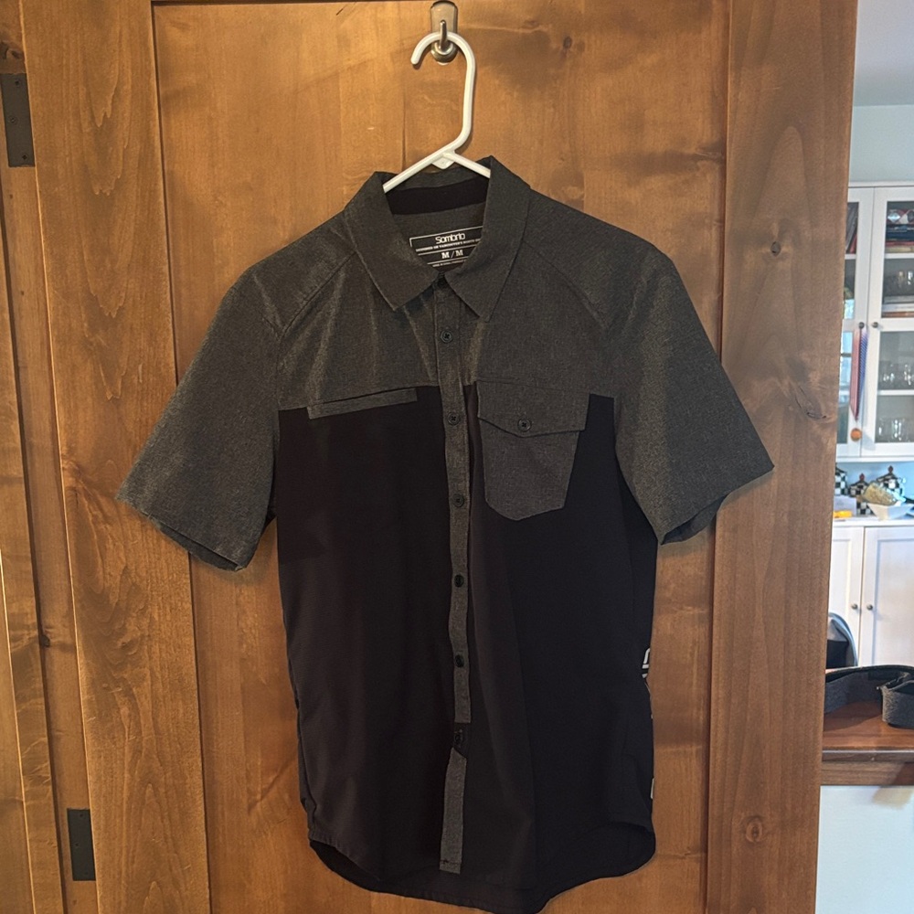 Sombrio Colorblock Black and Gray Performance biking/cycling Shirt